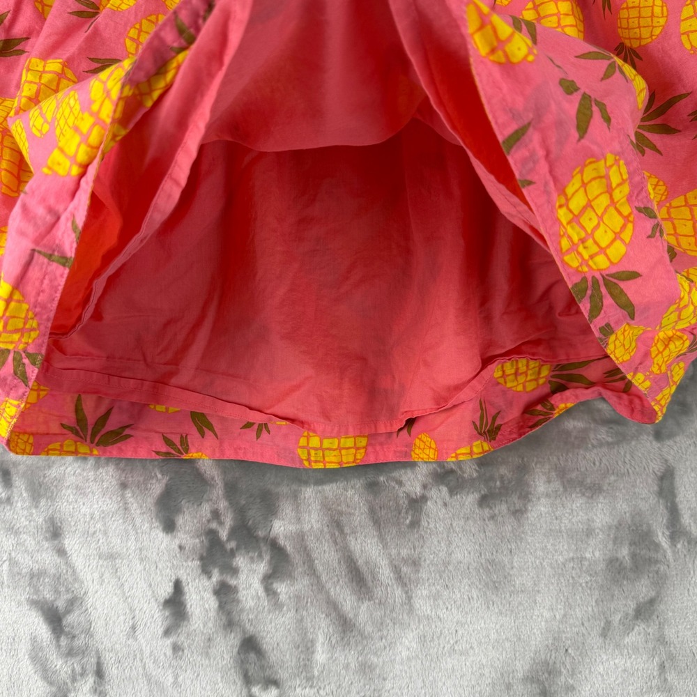 J.Crew Pink Pineapple Print Cotton Mini Skirt Womens Medium 37577 SP 17 - Picture 10 of 16